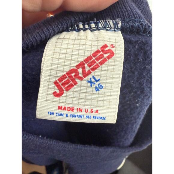 Vintage Jerzees Pullover Desert Storm Screaming Eagle American Flag Sweatshirt - Picture 3 of 5